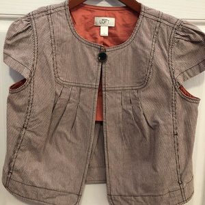 NWOT Loft Capri Suit